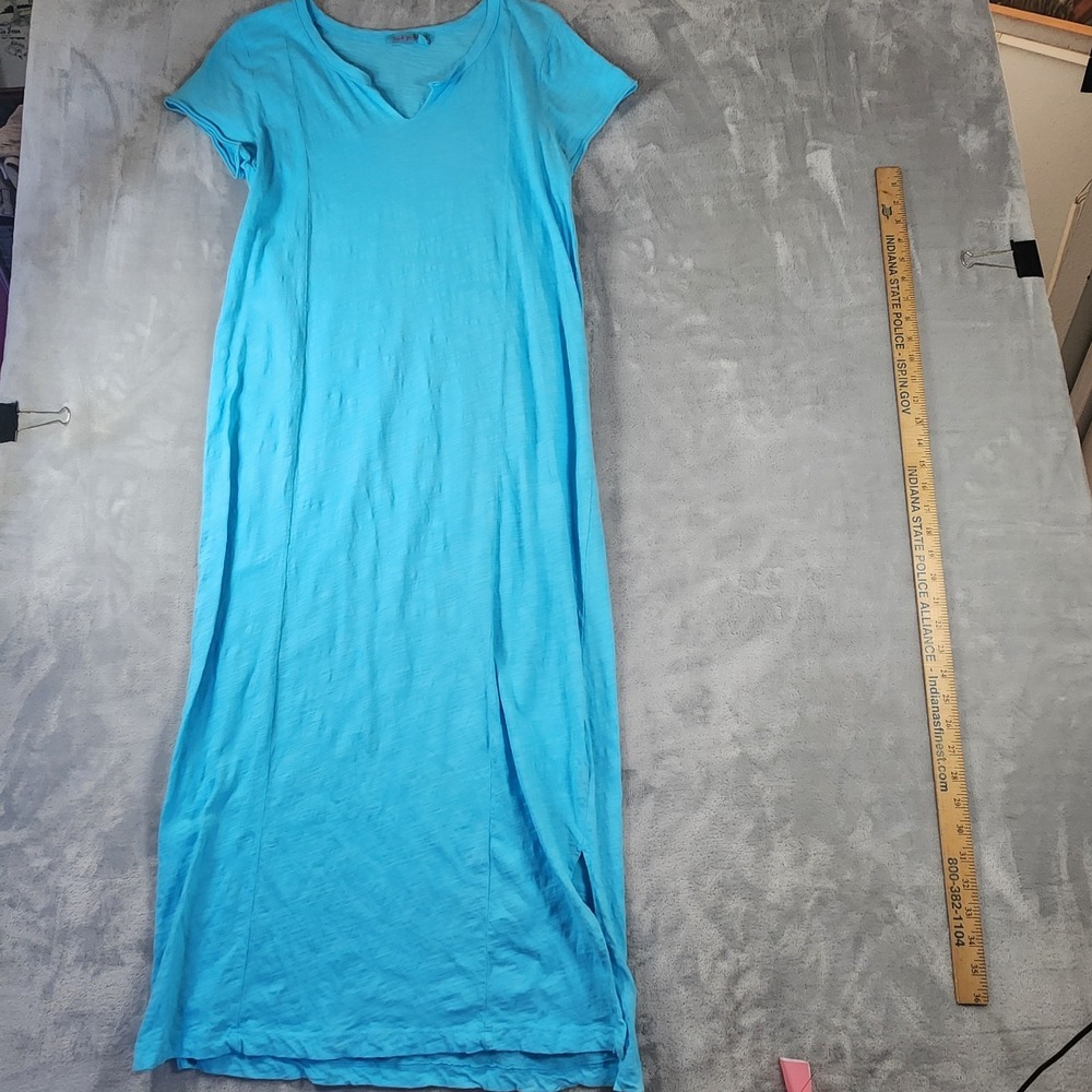 FRESH PRODUCE Small Blue Westport Maxi‎ Cotton Jersey Dress  S
